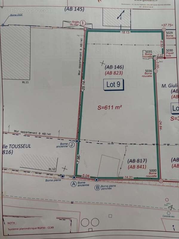 Terrain à ART-SUR-MEURTHE