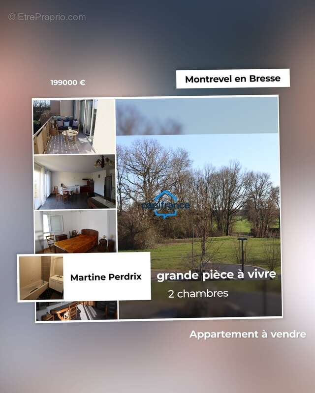 Centre de MONTREVEL EN BRESSE Appartement T3 lumineux avec balcon, dernier étage et garage – Résidence récente - photo 1