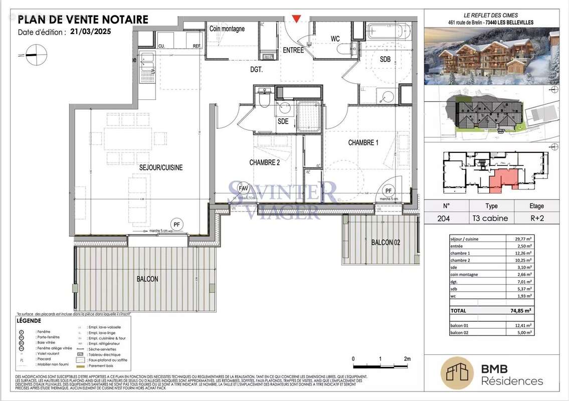 Appartement à SAINT-JEAN-DE-BELLEVILLE