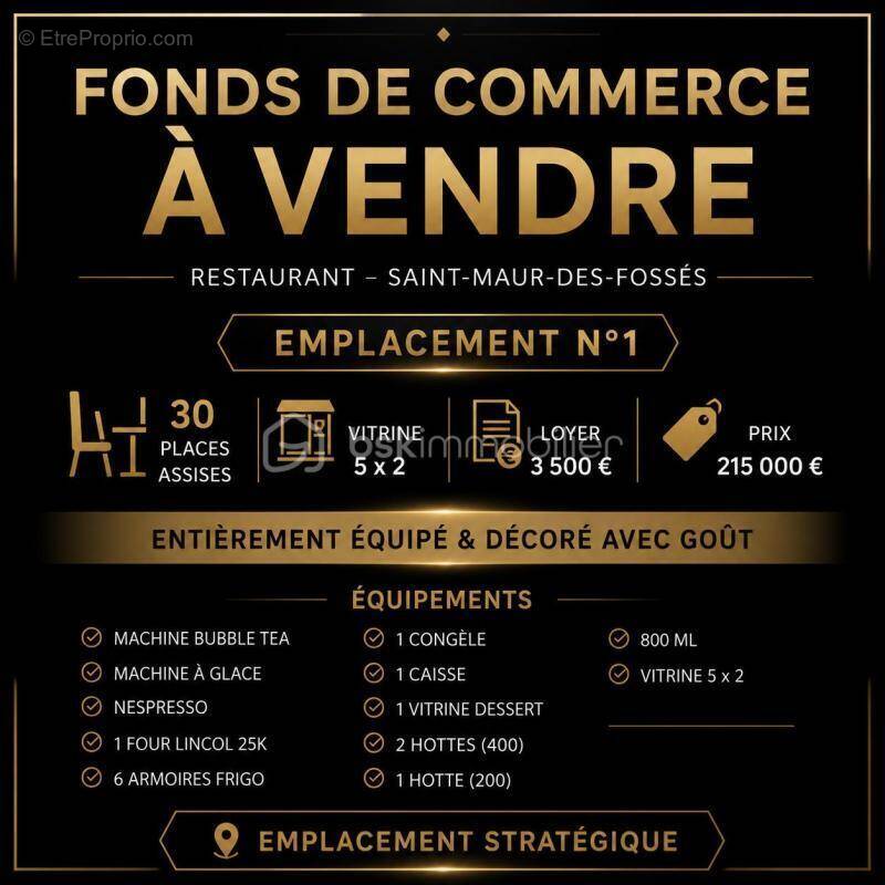 Commerce à SAINT-MAUR-DES-FOSSES