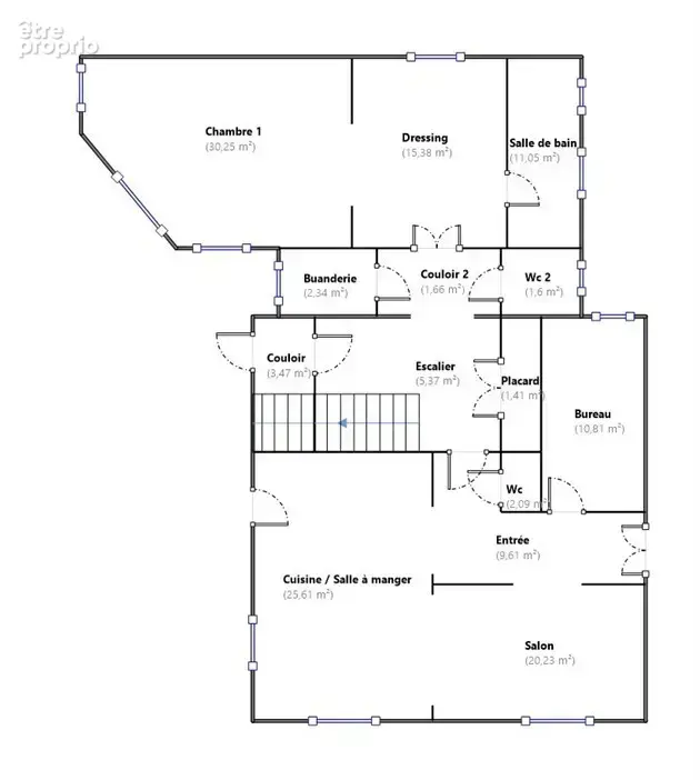 Maison de maitre du xxeme de 280m2 et 1300m2 de terrain - photo 14