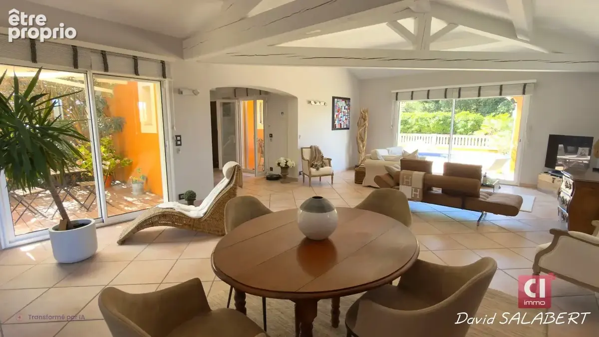 Villa d'architecte T5 à vendre à Brignoles -170 m², pièce de vie lumineuse de 70 m² et piscine - photo 3