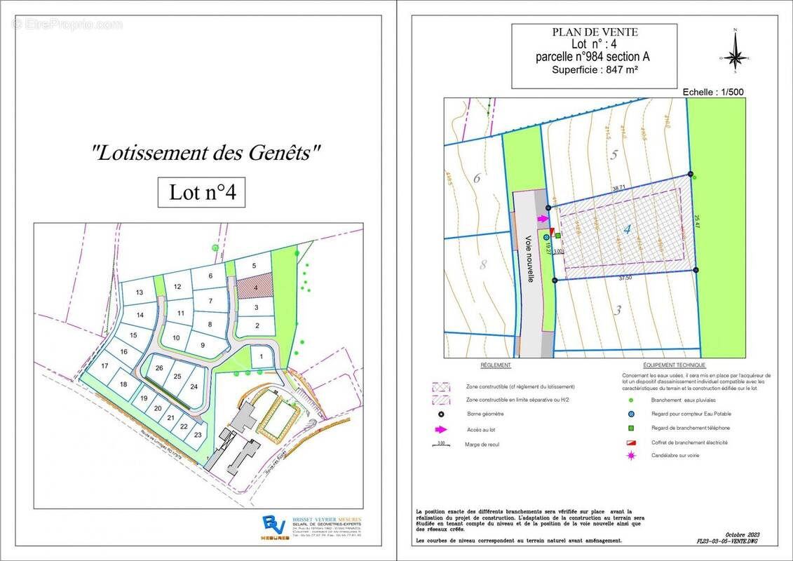 Terrain à LA GENEYTOUSE
