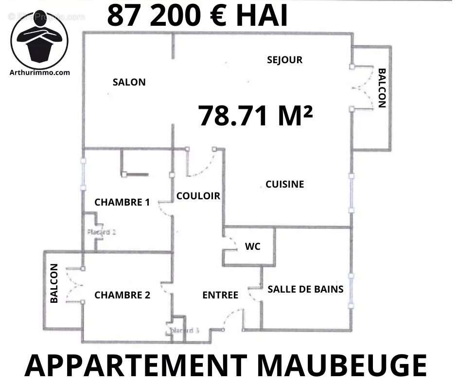 Appartement à MAUBEUGE