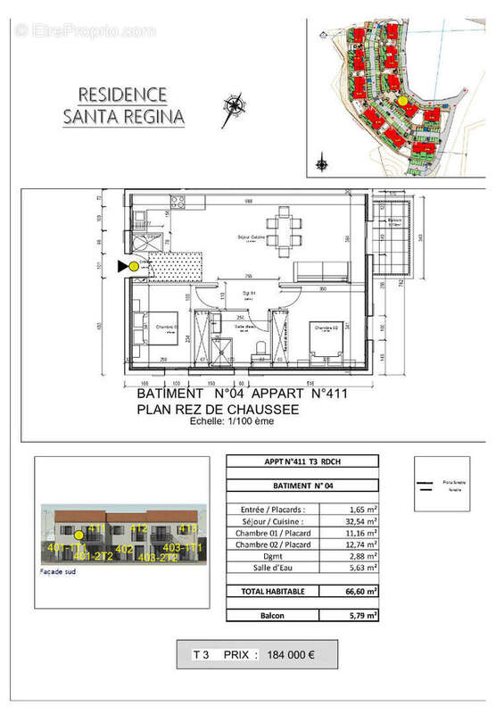 Appartement à OLMETA-DI-TUDA