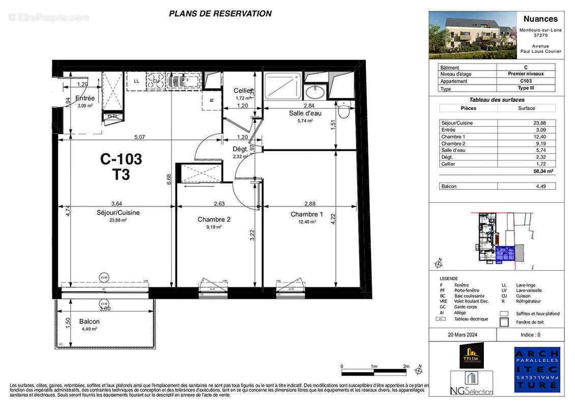 Appartement à MONTLOUIS-SUR-LOIRE