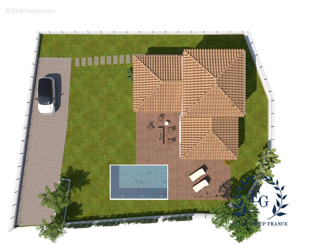 implantation - Terrain à POURRIERES