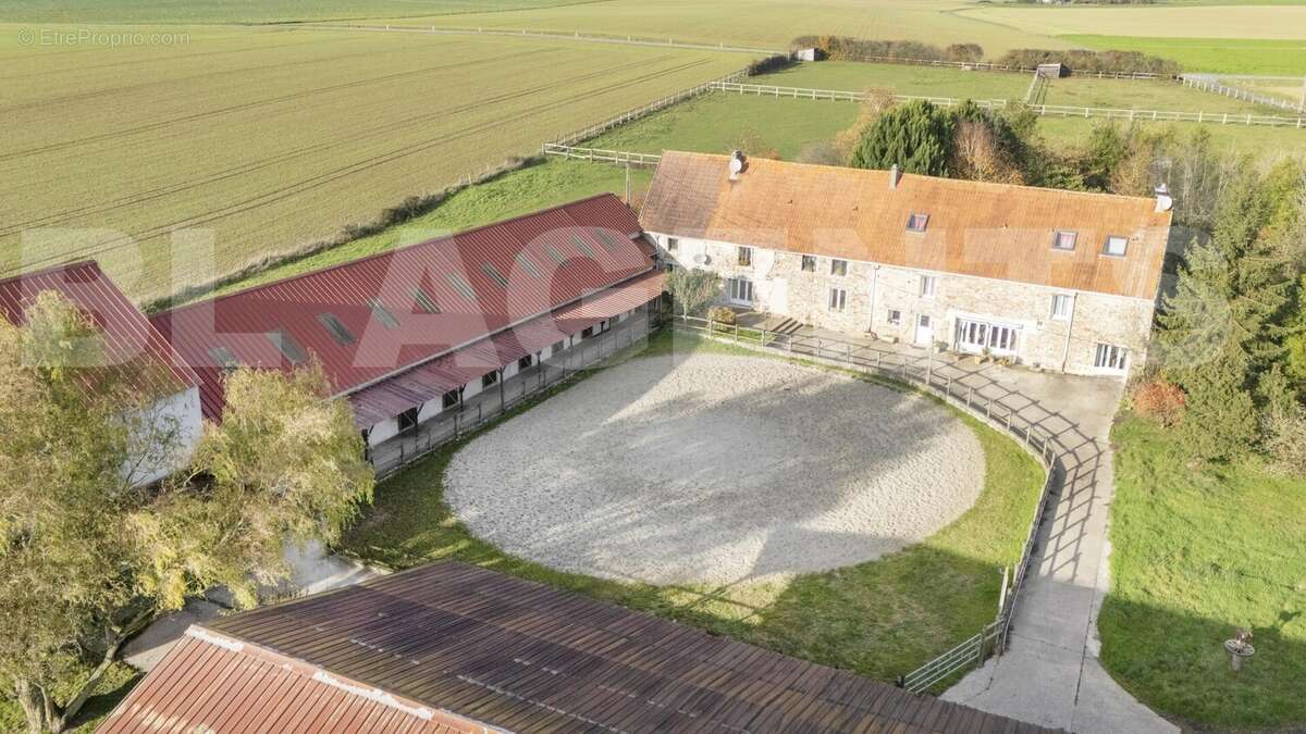 Vue aérienne 8 - Maison à BASSEVELLE