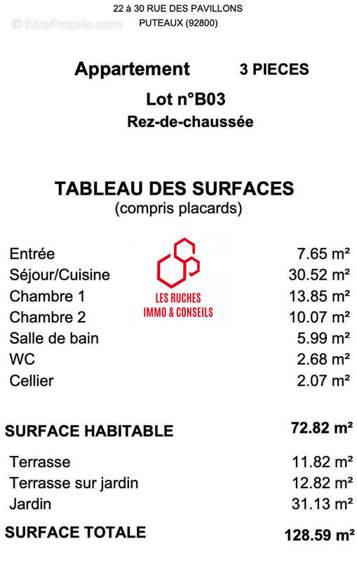 Appartement à PUTEAUX