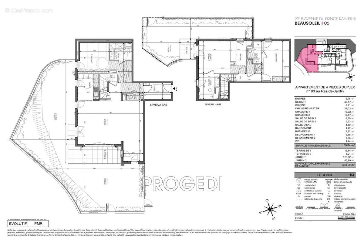 Appartement à BEAUSOLEIL