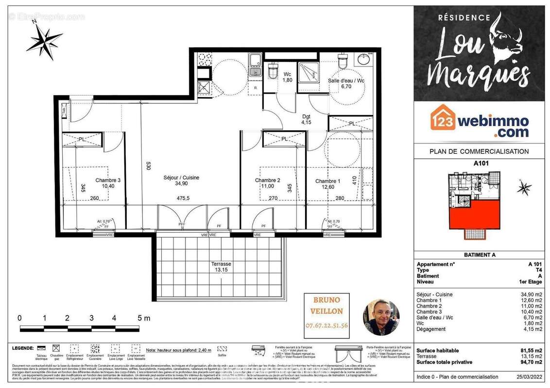 Appartement 81 m² à Vendargues  - photo 26