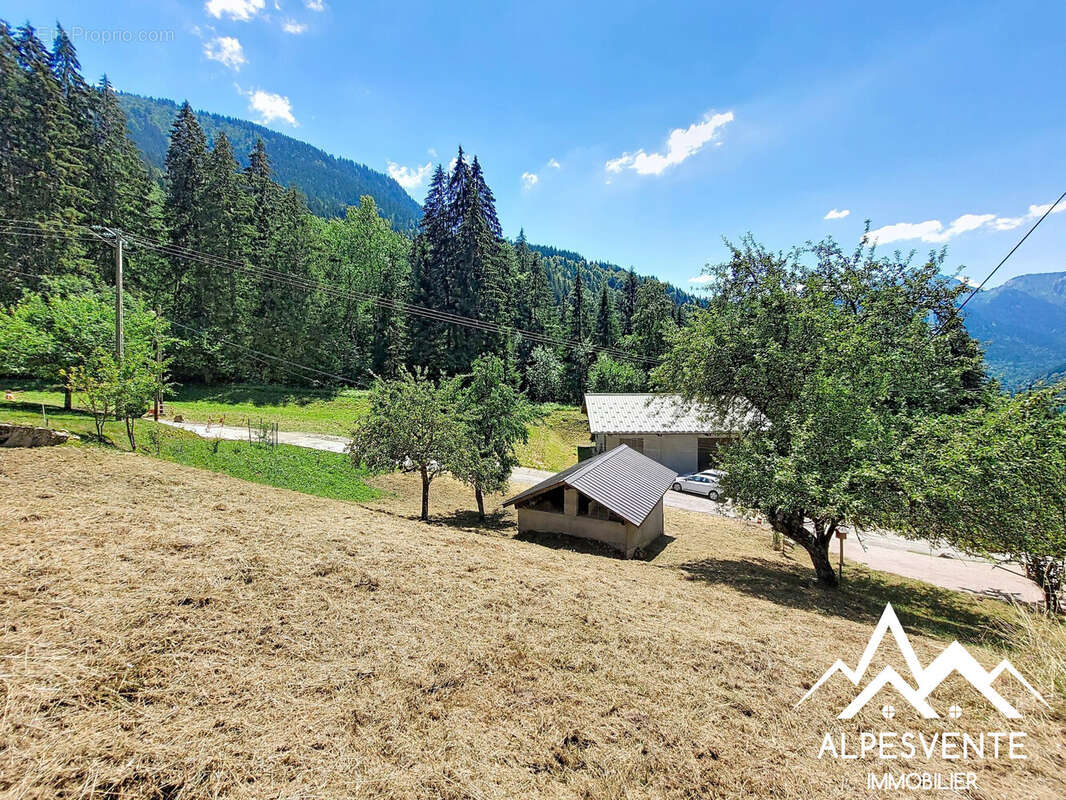 avendre_terrain_constructible_garage_stjeandaulps_alpesvente - Terrain à SAINT-JEAN-D'AULPS
