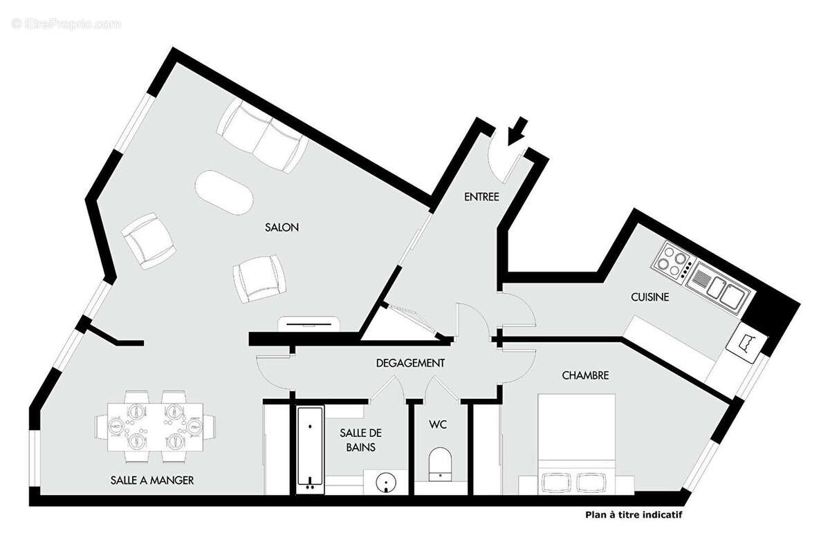 Appartement à PARIS-19E