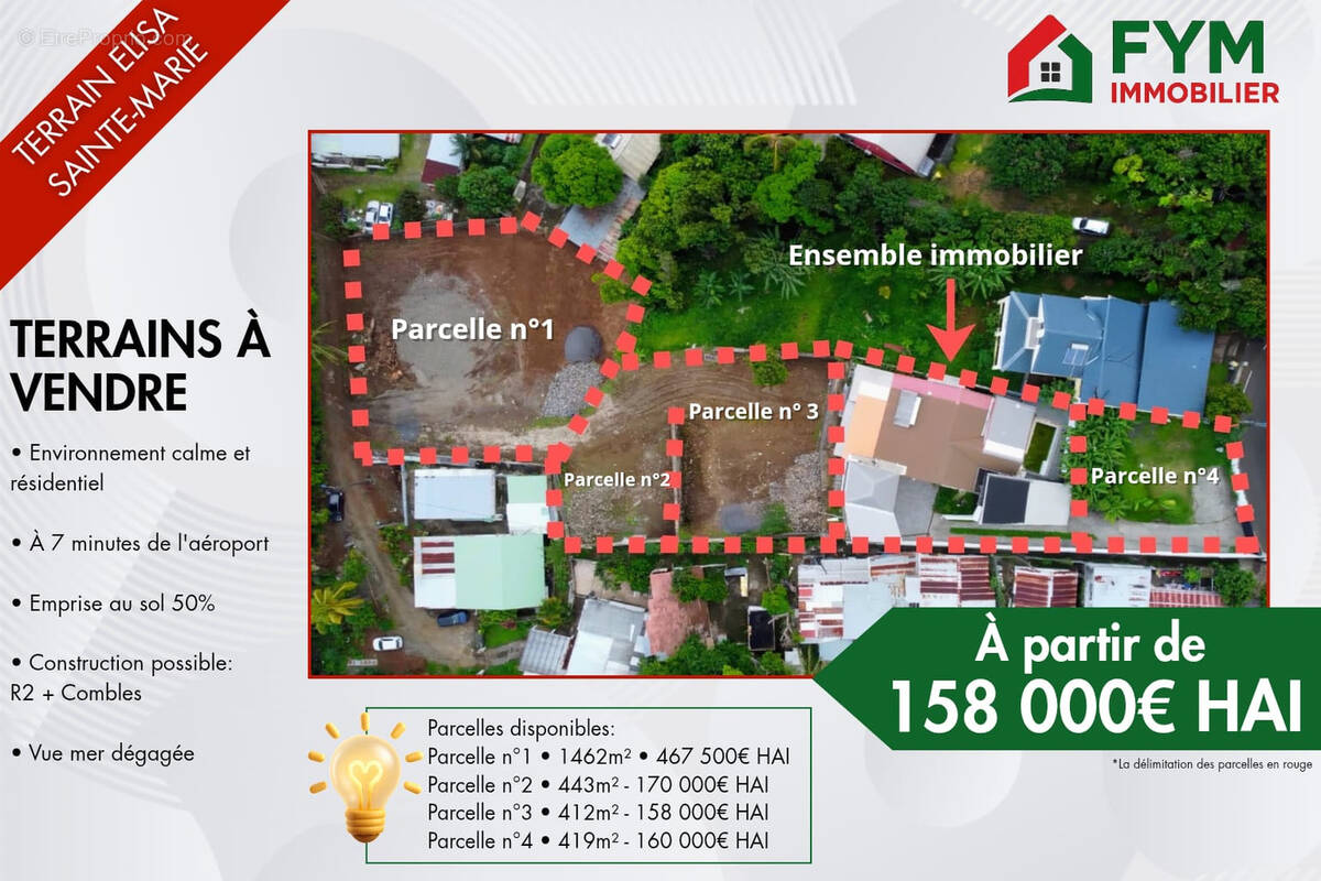 Terrain à SAINTE-MARIE
