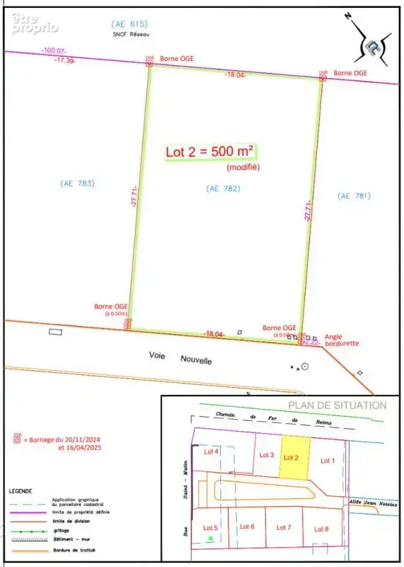 Terrain de 500m² Lot 2 "Jardin des nains" - photo 3