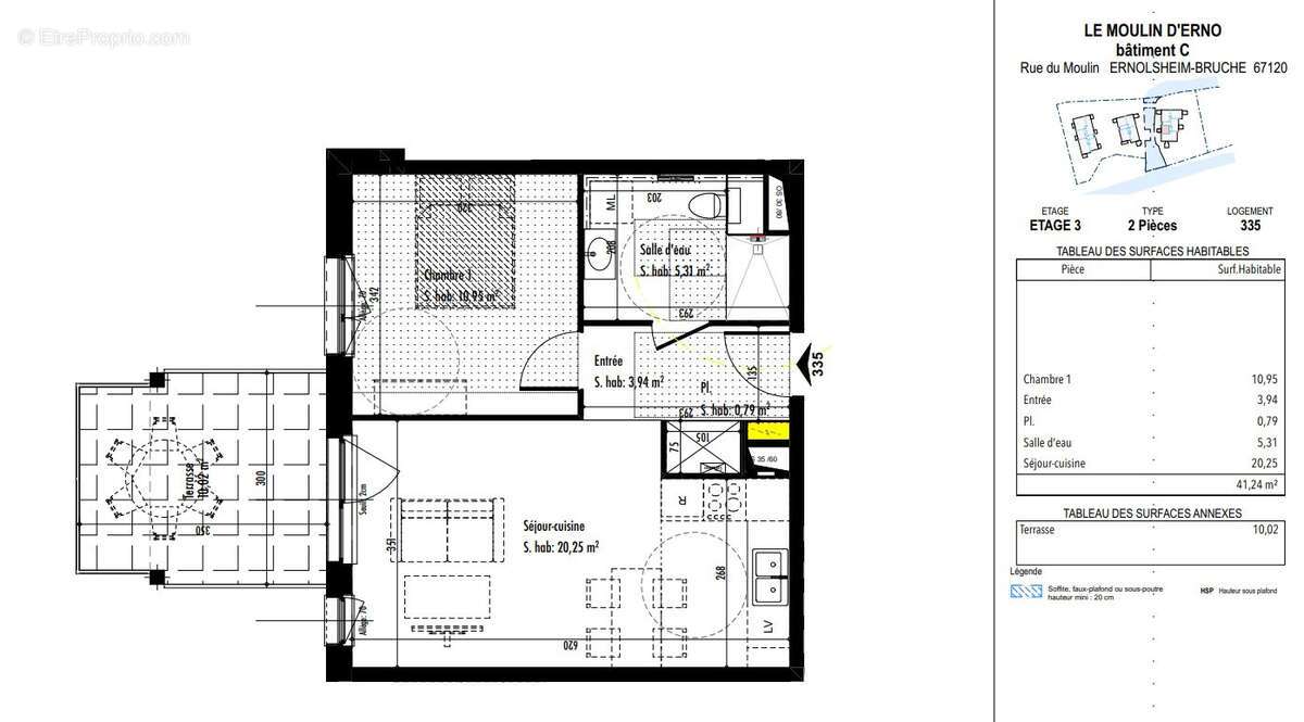 Superbe 2 pièces en étage, terrasse 10m2 et 2 parkings - photo 4