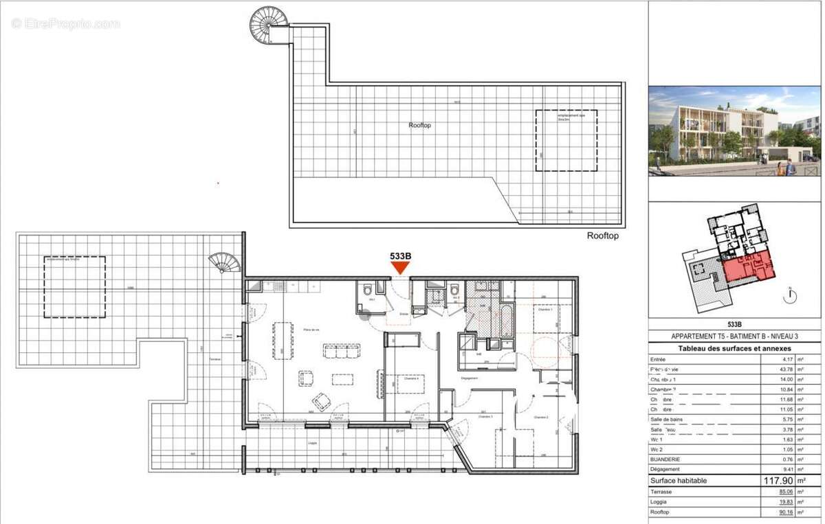 Appartement à FRANCHEVILLE