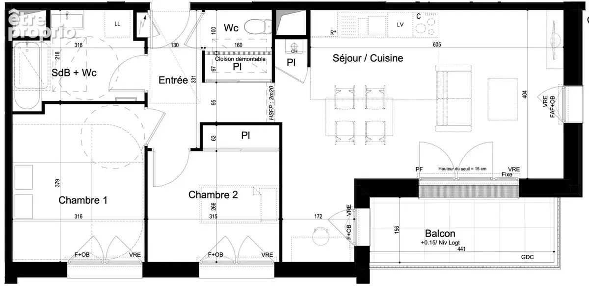 Appartement 3 pièces 67 m² à vendre à Mondeville (14120) - photo 7