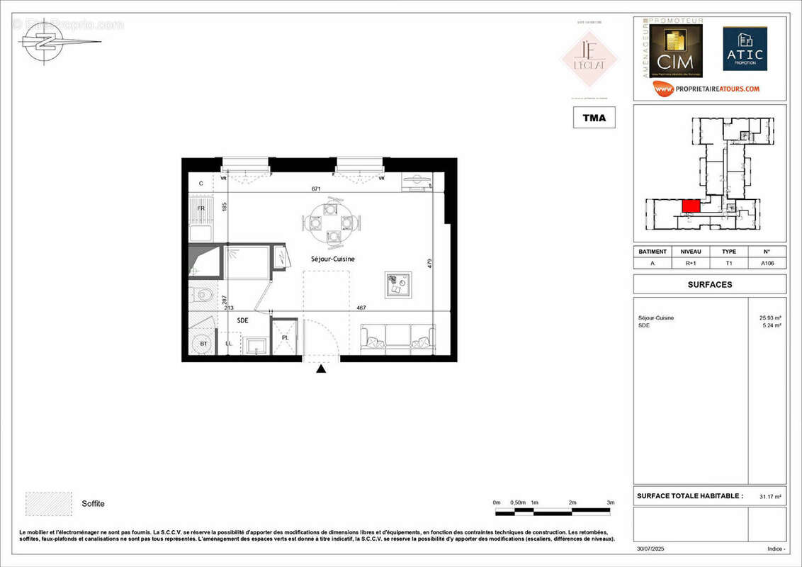 Appartement à SAINT-CYR-SUR-LOIRE