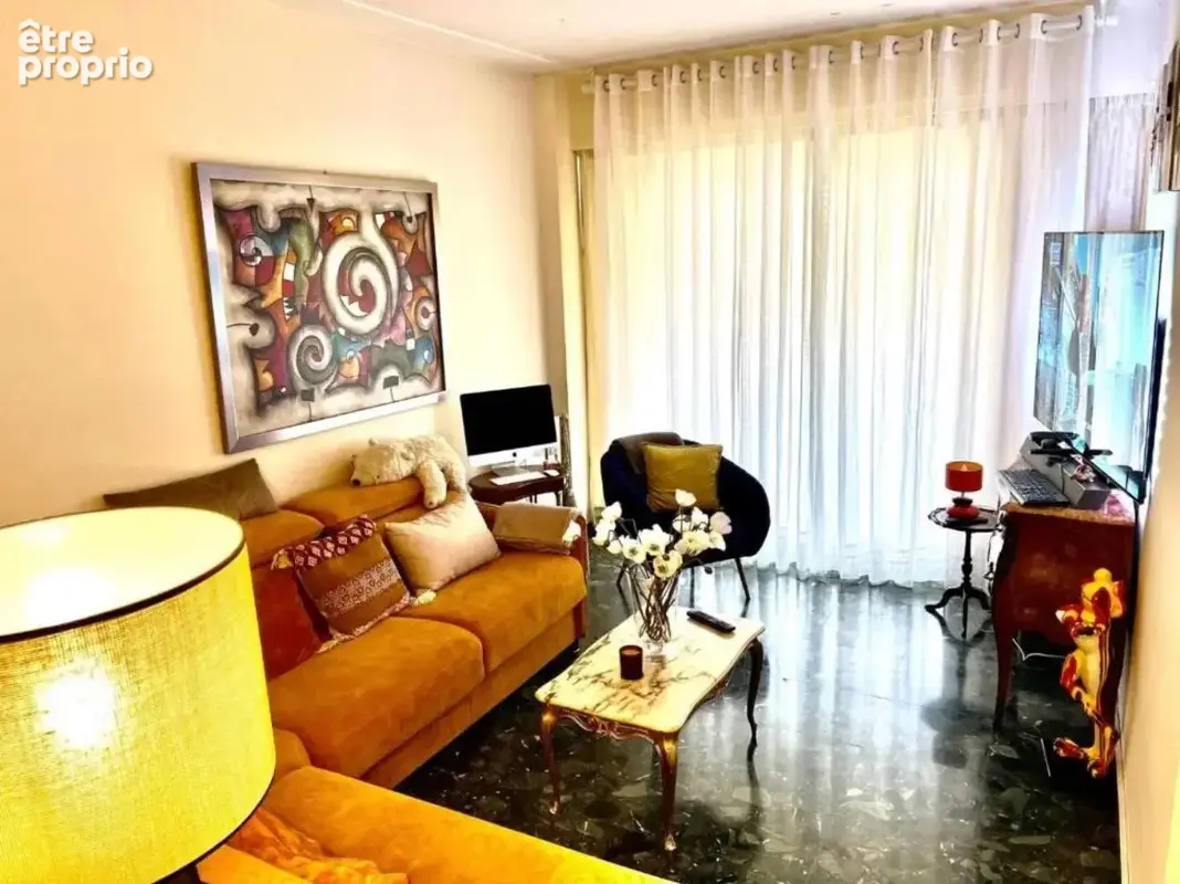 Av mirabeau 2 pieces grand balcon plein sud au calme et en etage - photo 3