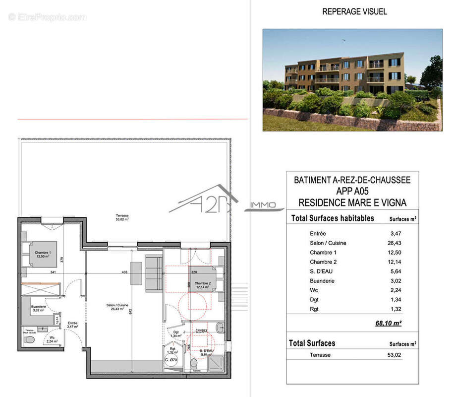 Appartement à ALGAJOLA