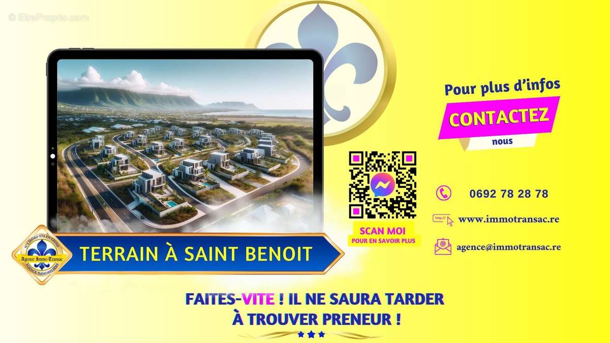 Terrain à SAINT-BENOIT