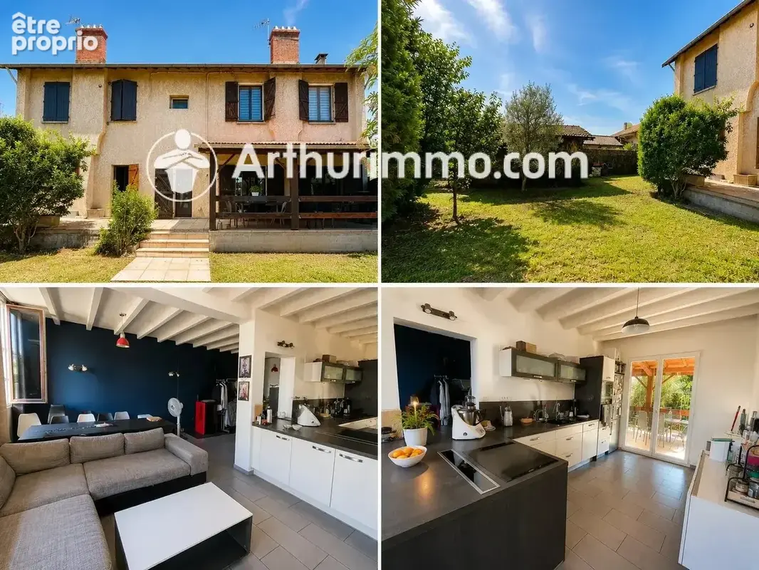 À vendre – maison-appartement avec jardin, terrasse et garage à feyzin - photo 1