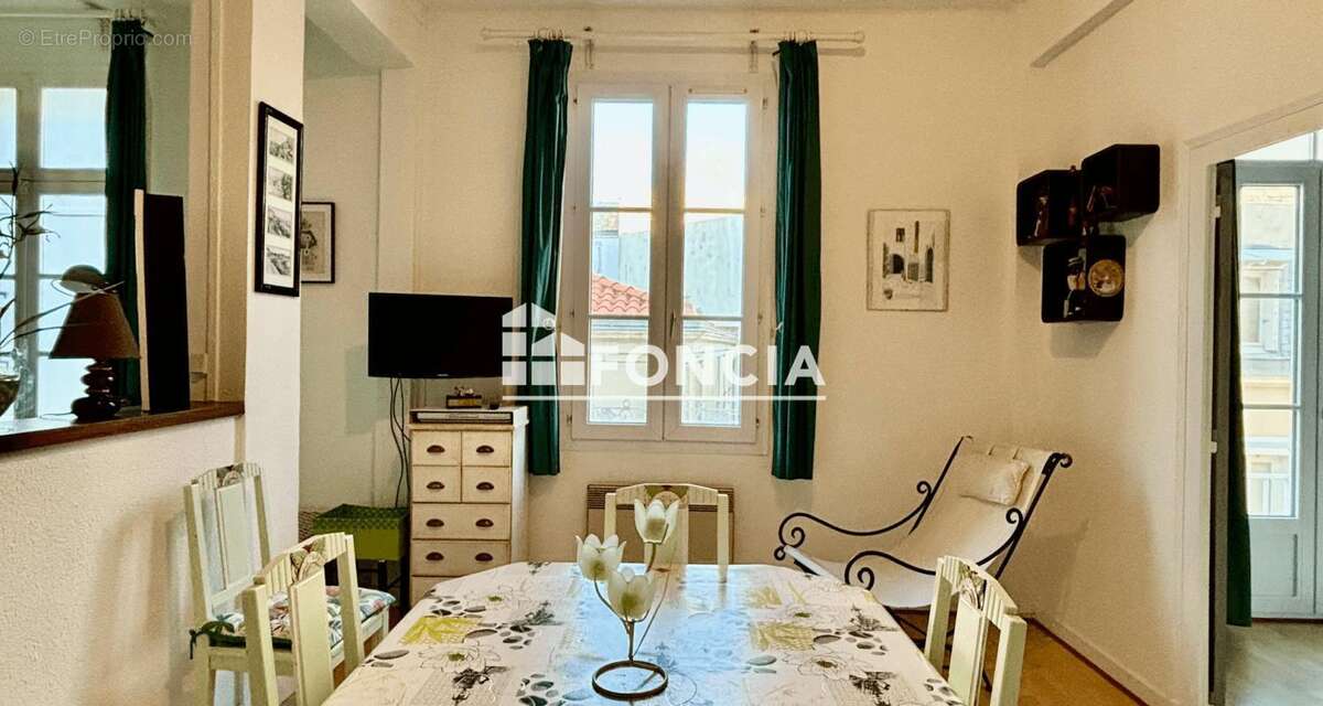 Les sables d'olonne - centre plage - vue latérale mer - appartement t3 avec 2 balcons - photo 2