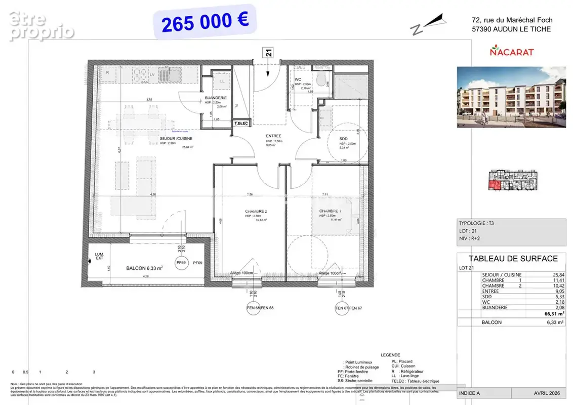 Programme Neuf "Coeur d'Opale" Appartements T3  de 63,71 m2 à 73 m2 - photo 4