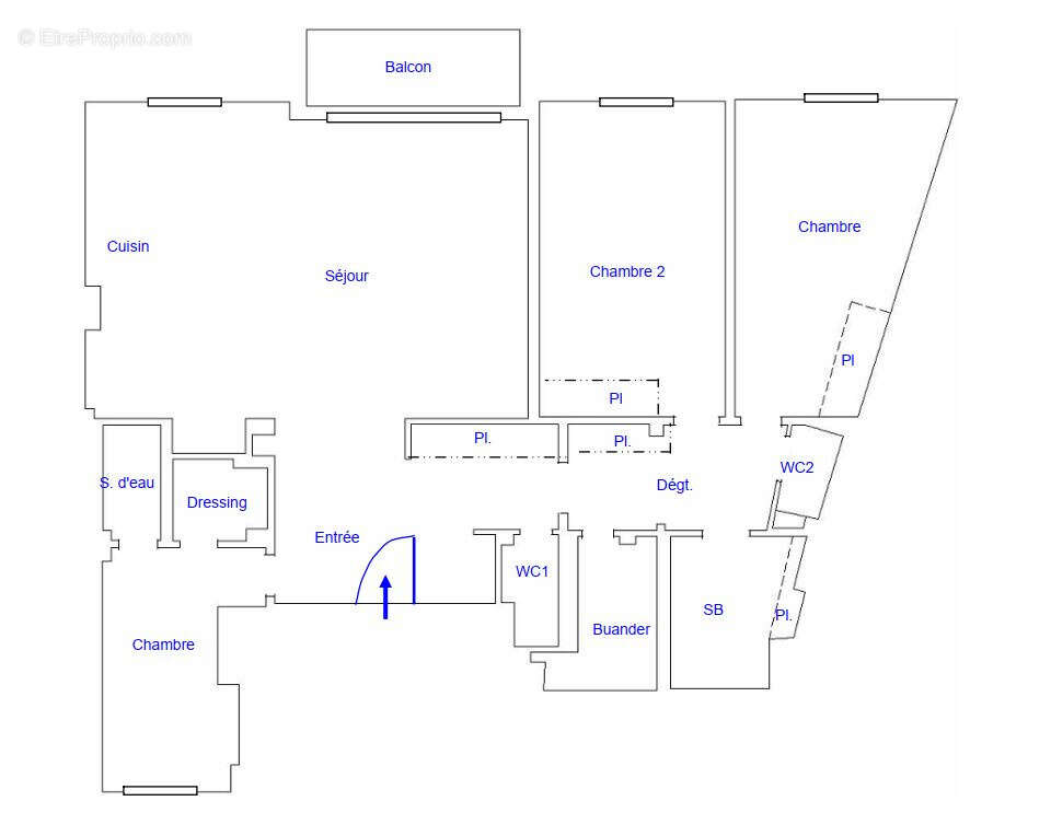 Appartement à PARIS-17E