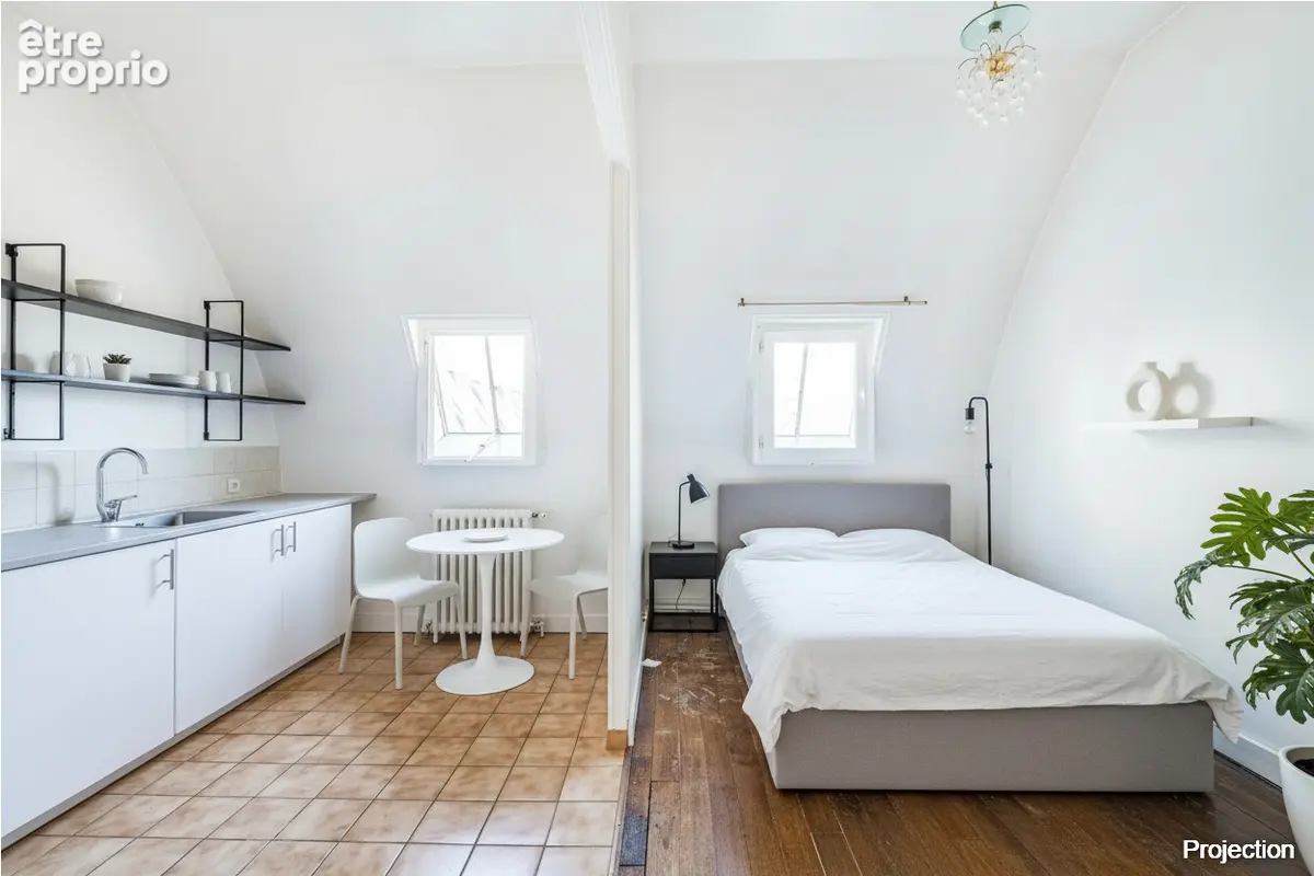 Studio - Dernier étage avec ascenseur - Boulevard de Courcelles, Paris 17e - photo 14