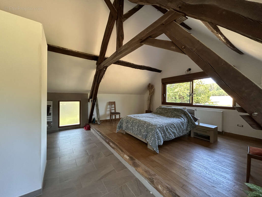 Propriété 3,7 ha : maison ancienne rénovée, mare, friche, bois, prairie - photo 9