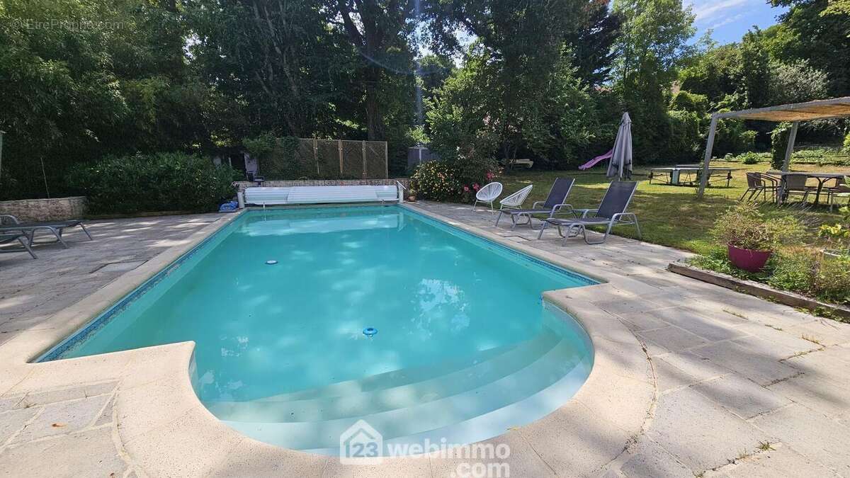 Une superbe piscine de 5X10 M chauffée avec PAC. - Maison à MILLY-LA-FORET