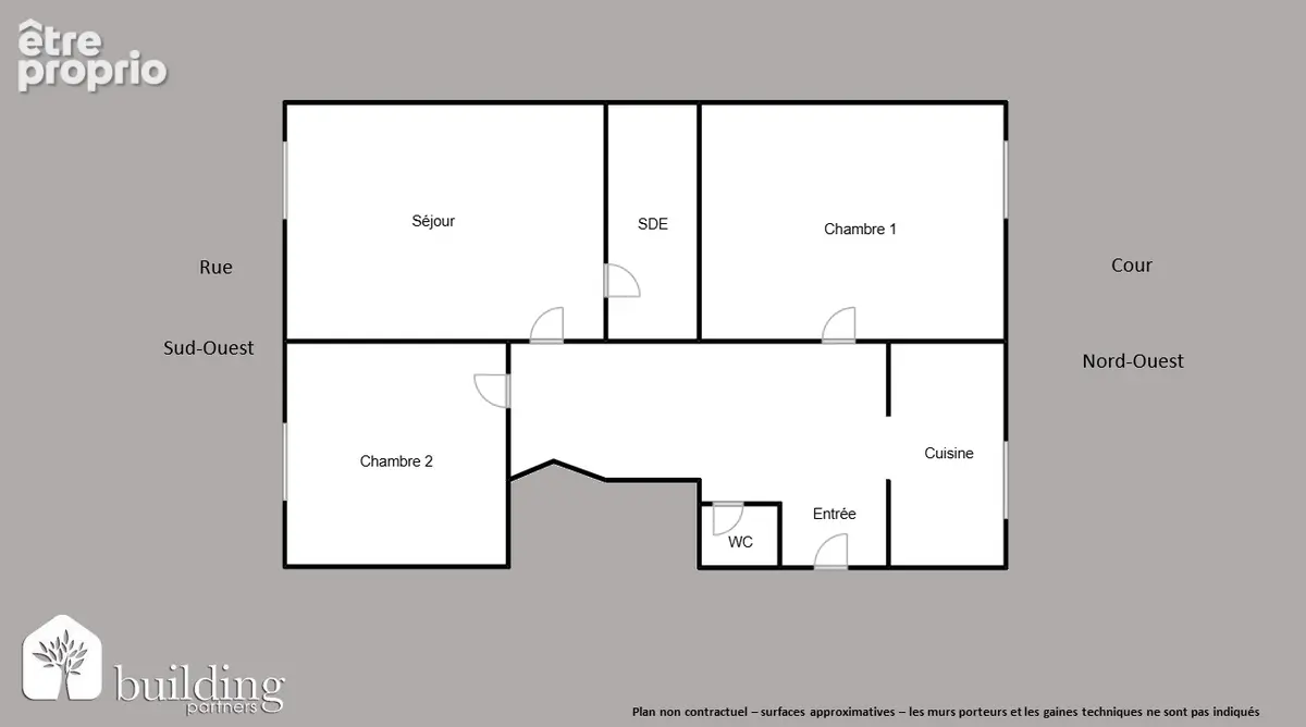 Levallois-Perret Louise Michel - Appartement 3 pièces 46 m² - photo 2