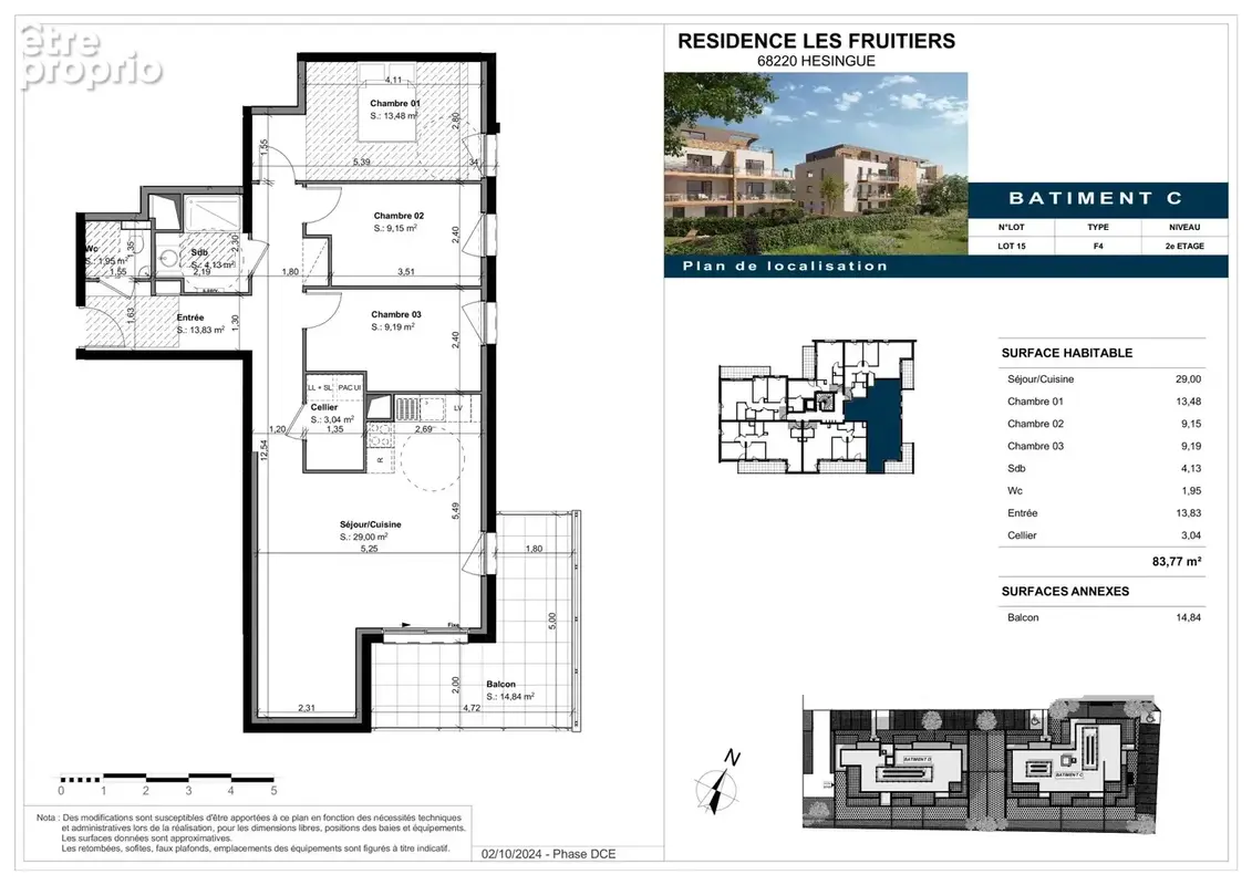 Appartement neuf 4 pieces au 2eme etage avec ascenseur a hesingue - photo 3