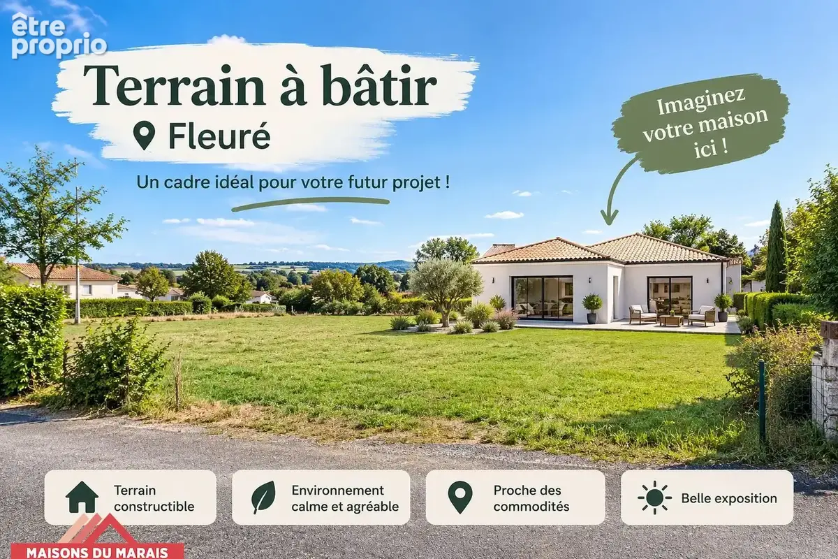 Terrain de 530 m² à FLEURE - photo 1