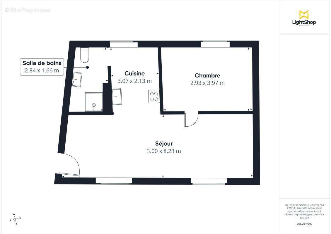 Appartement T2 traversant de 46m2 - face à l'Église Saint-Martin de Chantenay - photo 10