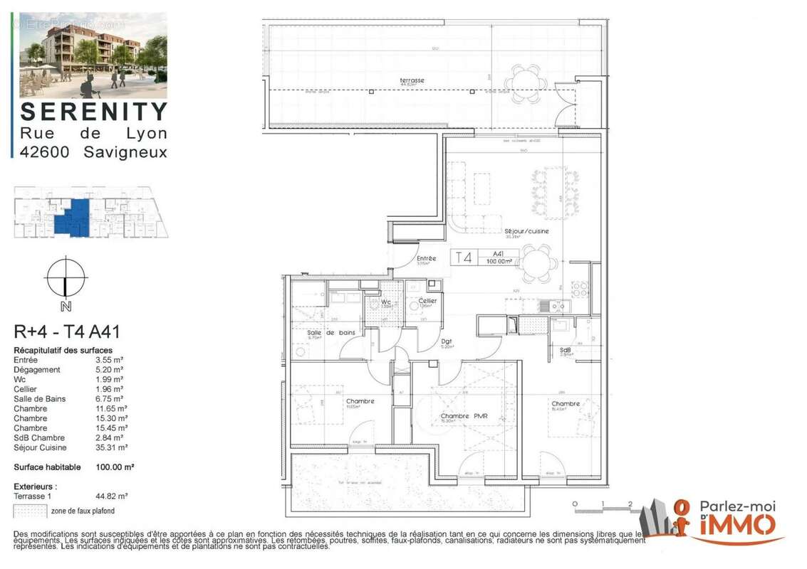Appartement à SAVIGNEUX