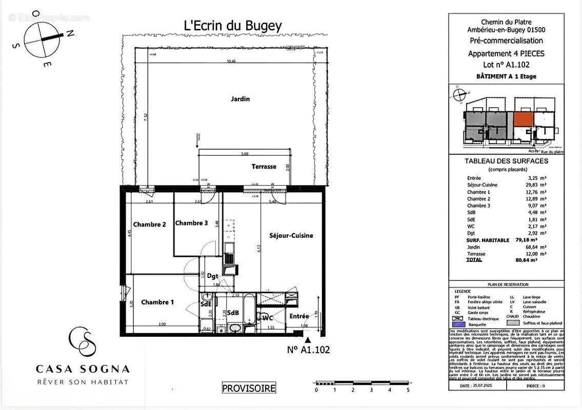Appartement à AMBERIEU-EN-BUGEY