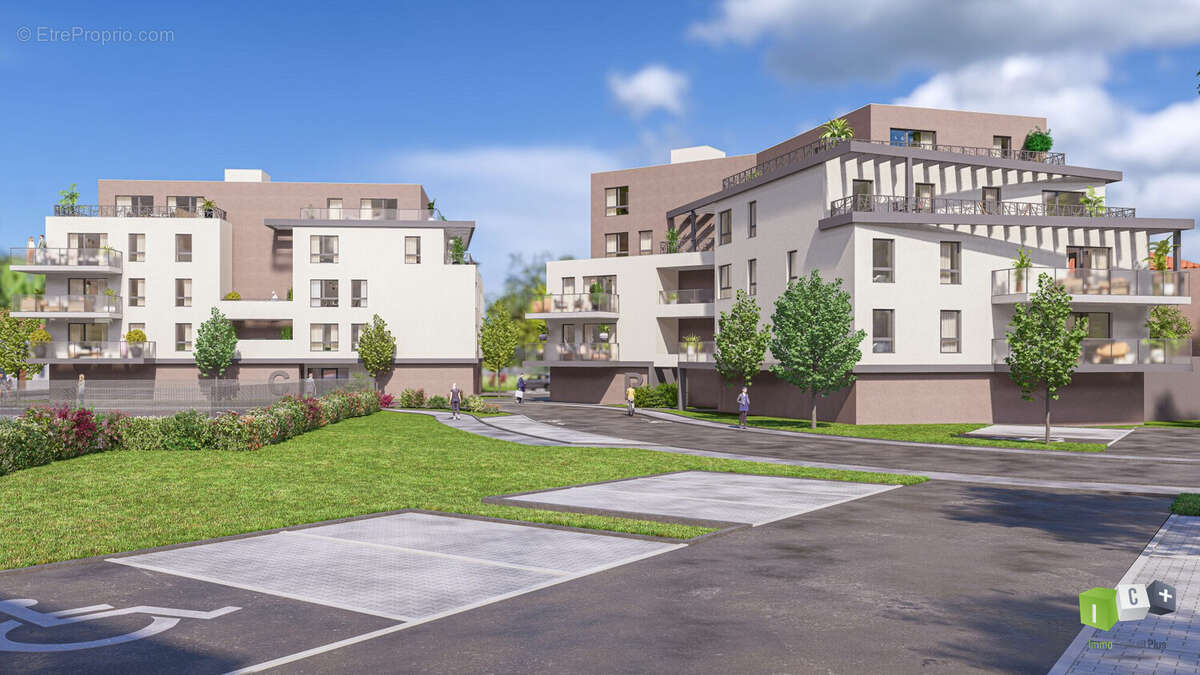 Vue 3 D - B - Appartement à HAGUENAU