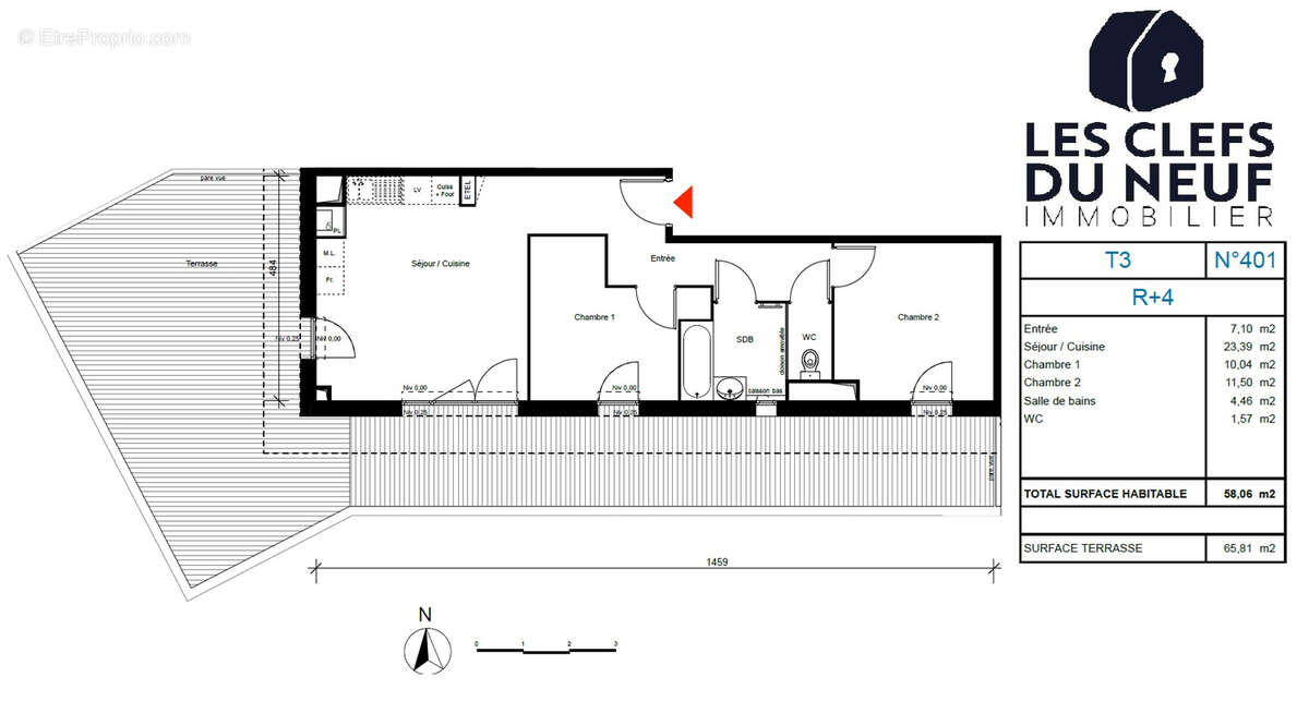 Appartement Toulouse 3 pièces de 62m² + 10m² de balcon + Parking ! - photo 9