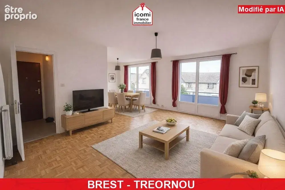 Finistere - brest (29200) - a vendre - appartement 87m2 - dalle beton- 3 chambres - 1 garage - 1 cave - 1 jardin partage - tres  - photo 10