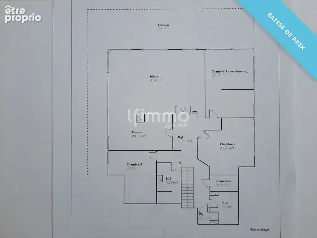 Très bel attique 149 m² env. avec terrasse 63 m², 2 parkings et - photo 3