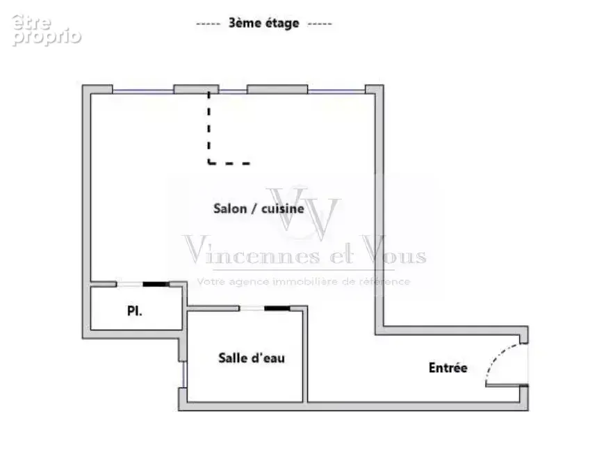 Studio -  30.35m² - 3ème avec ASCENSEUR - photo 14