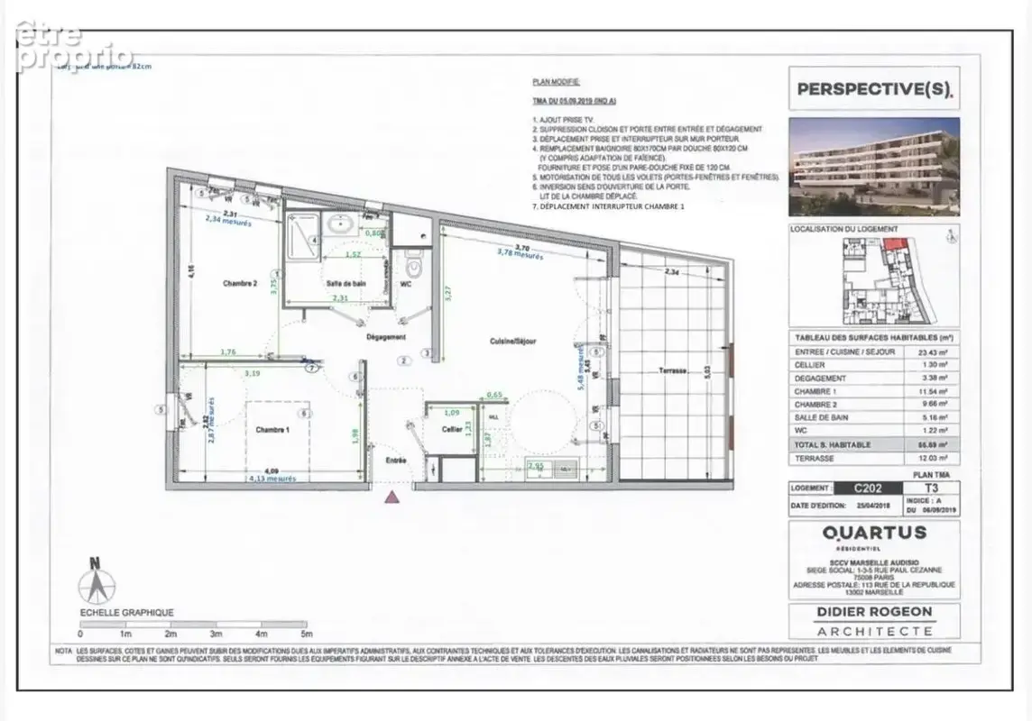T3 traversant • Vue Parc & Forêt • Terrasse 12 m² - photo 19