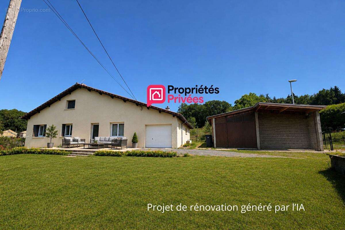 Maison 7 pièces de 140m² et  1748m² de terrain avec dépendances Manzat 63410 - photo 3