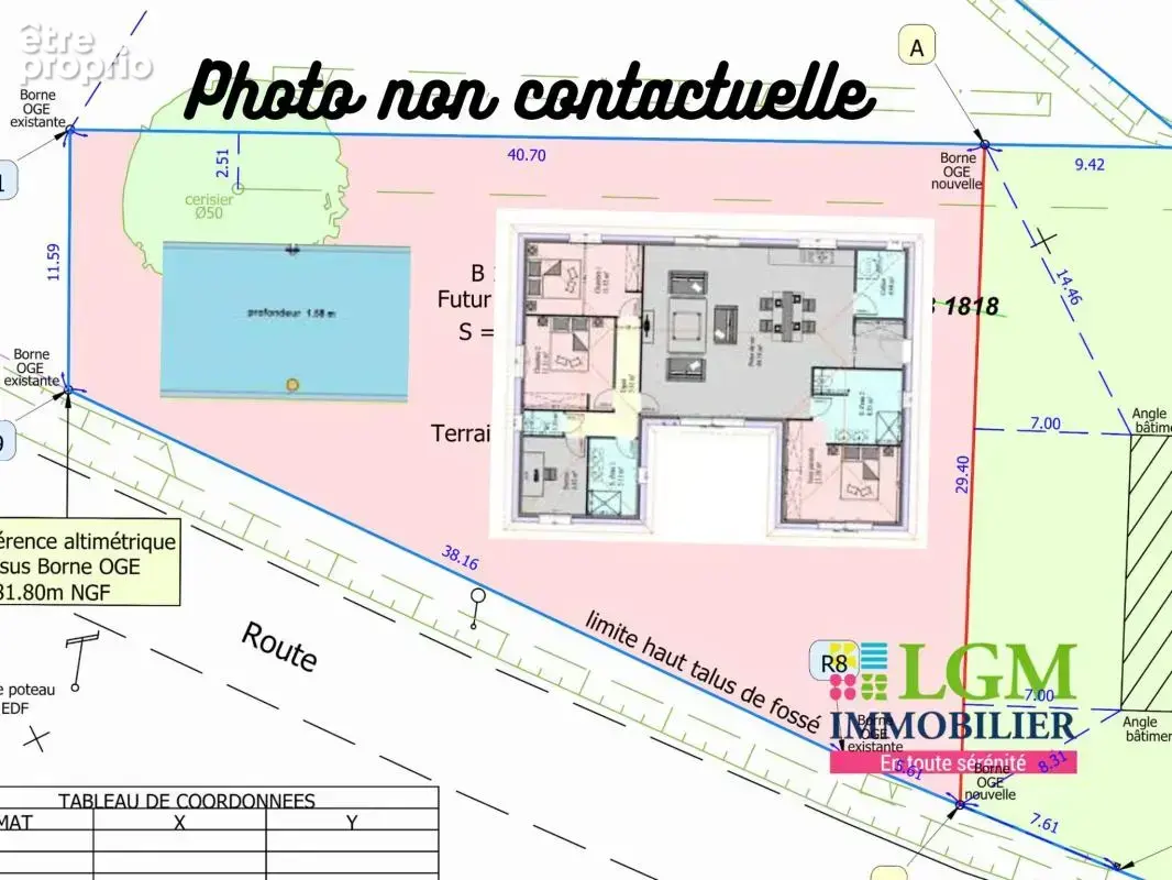 Photo Terrain à Montbeton au prix de 63 000€