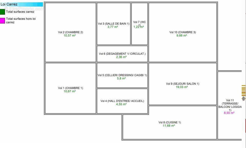 Appartement à MARSEILLE-11E