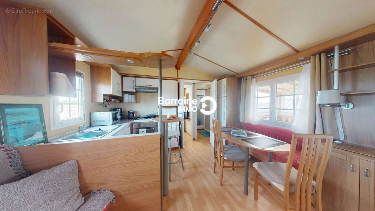Rare sur le marché !!! Terrain de loisir privé  de 400m2 avec mobil home  de 43 m2 à Guidel, à Deux Pas de la Mer - photo 5