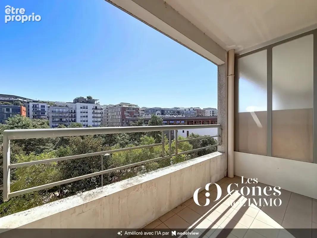 T1 31,90 m2   balcon   vue exceptionnelle sur jardin   cave - photo 9